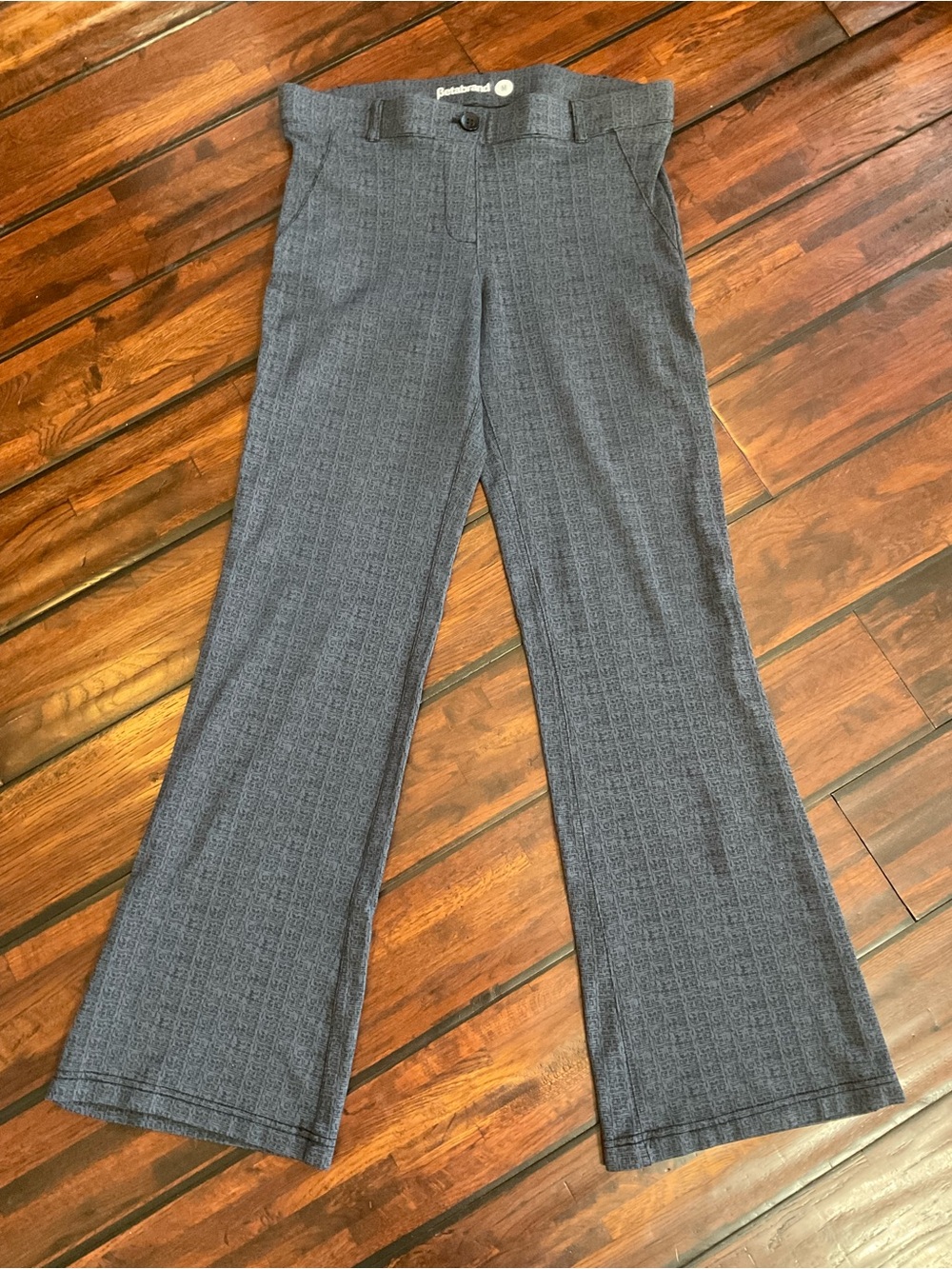 Betabrand Women’s Boot Cut Pants Charcoal SzM